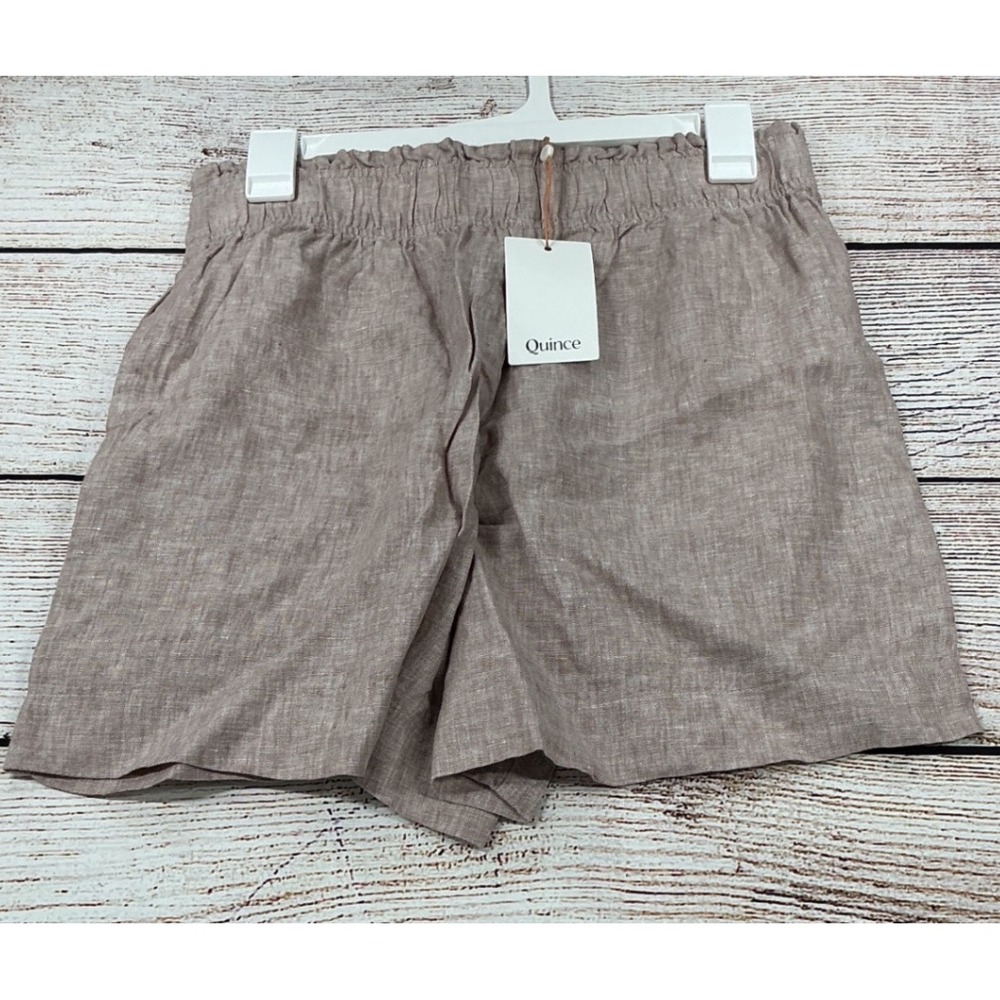 Quince High Waisted Shorts Women S Vintage Pink Chambray New With Tags